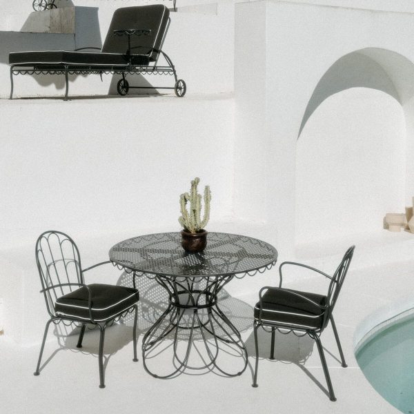 The Al Fresco Dining Chair Cushion - Rivie Black - Image 10