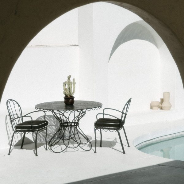 The Al Fresco Dining Chair Cushion - Rivie Black - Image 12