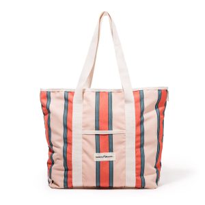 The Beach Bag - Bistro Dusty Pink Stripe