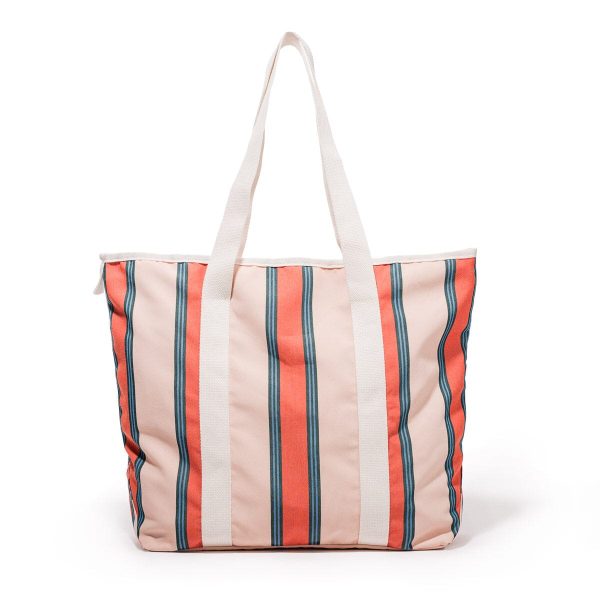 The Beach Bag - Bistro Dusty Pink Stripe - Image 3