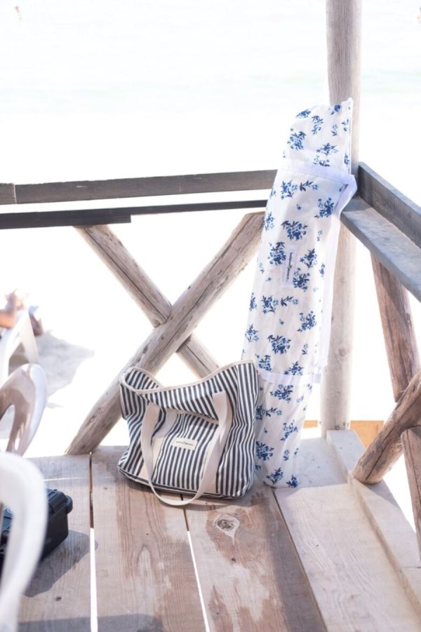 The Beach Bag - Lauren's Navy Stripe - Image 2