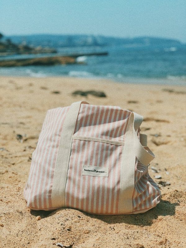 The Beach Bag - Lauren's Pink Stripe - Image 2