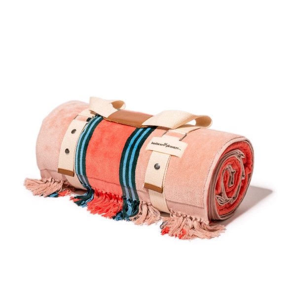 The Beach Blanket - Bistro Dusty Pink Stripe