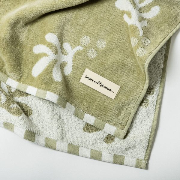 The Beach Blanket - Benoît Jade Green Jacquard - Image 6