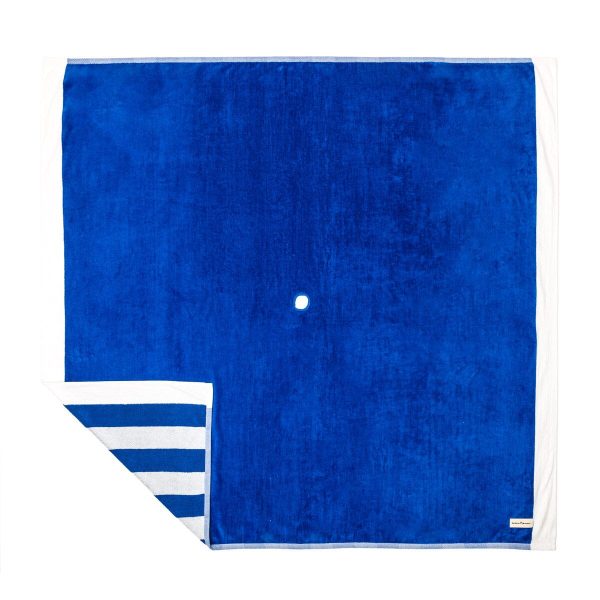 The Beach Blanket - Crew Mediterranean Blue Stripe - Image 2