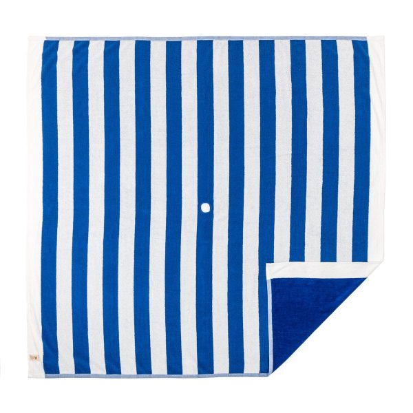 The Beach Blanket - Crew Mediterranean Blue Stripe - Image 4