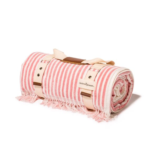 The Beach Blanket - Lauren's Pink Stripe
