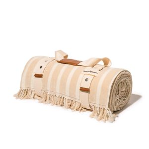 The Beach Blanket - Monaco Natural Stripe