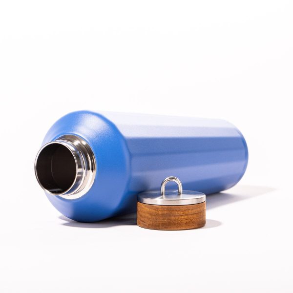 The Hemingway Drinkware - Flask - Mediterranean Blue - 25 Oz - Image 2