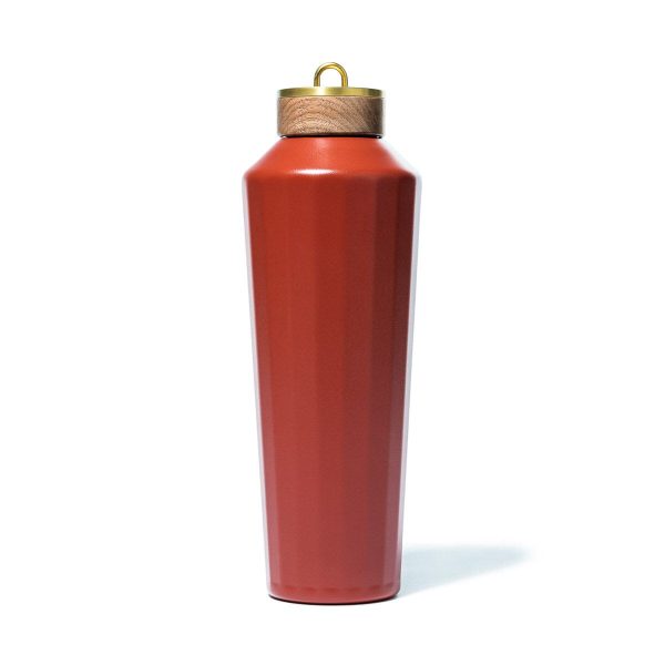 The Hemingway Drinkware - Flask - Terracotta Red - 25 Oz