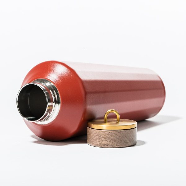 The Hemingway Drinkware - Flask - Terracotta Red - 25 Oz - Image 2