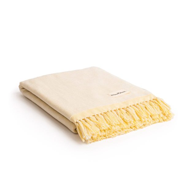 The Holiday Beach Towel - Ocean Mimosa Stripe - Image 2