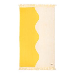 The Holiday Beach Towel - Ocean Mimosa Stripe