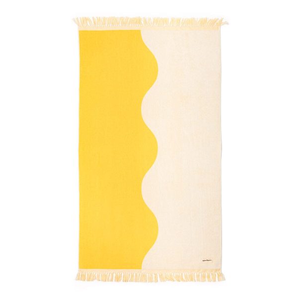 The Holiday Beach Towel - Ocean Mimosa Stripe