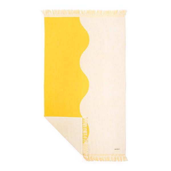 The Holiday Beach Towel - Ocean Mimosa Stripe - Image 3