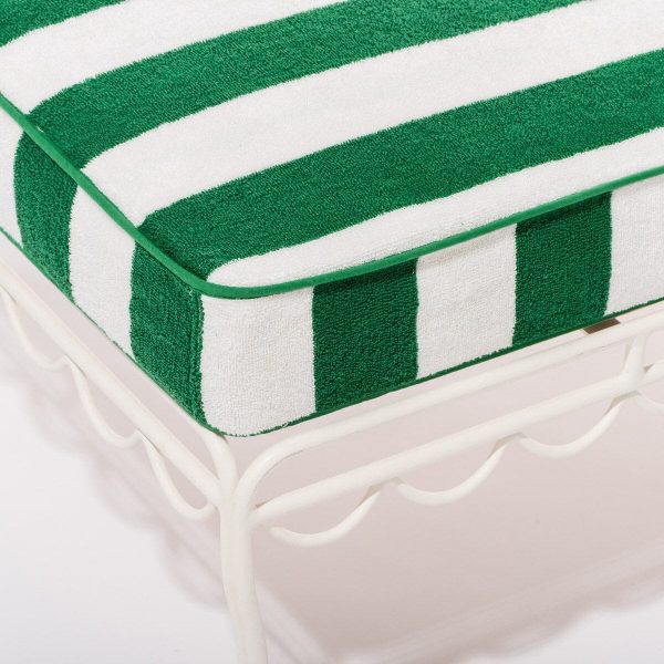 The Lounger Towel - Crew Canyon Green Stripe - Image 3