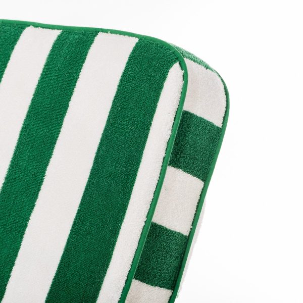 The Lounger Towel - Crew Canyon Green Stripe - Image 5