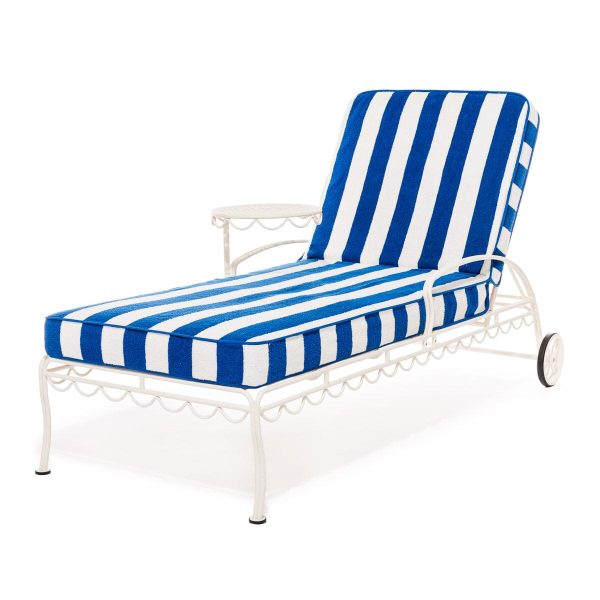 The Lounger Towel - Crew Mediterranean Blue Stripe