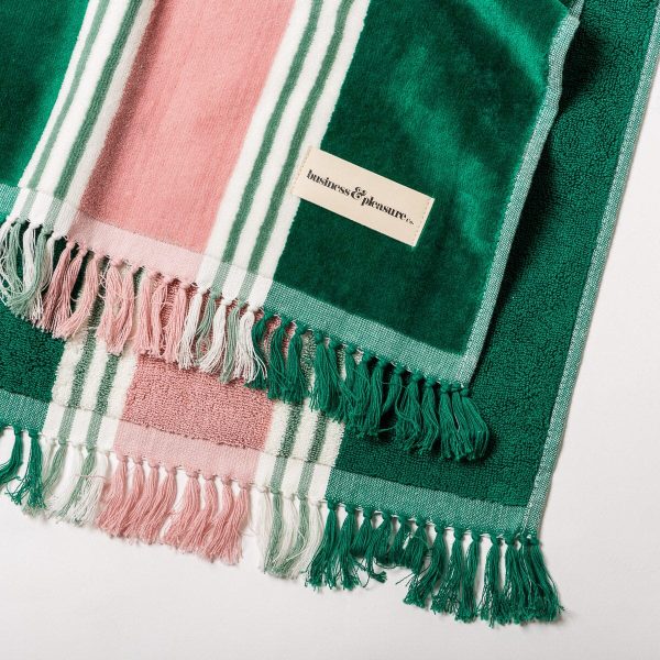 The Beach Towel - Bistro Green Stripe - Image 6