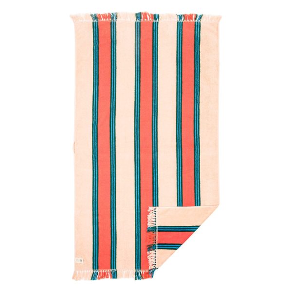 The Beach Towel - Bistro Dusty Pink Stripe - Image 5