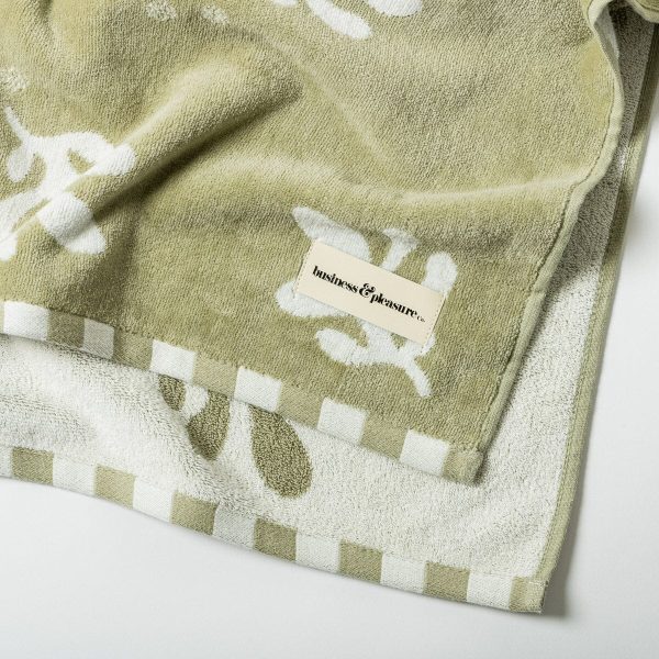 The Beach Towel - Benoît Jade Green Jacquard - Image 6