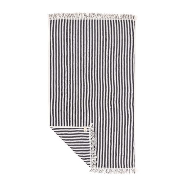 The Beach Towel - Lauren's Navy Stripe - Image 4