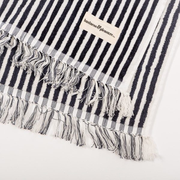 The Beach Towel - Lauren's Navy Stripe - Image 7