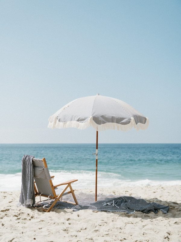 The Beach Towel - Lauren's Navy Stripe - Image 9