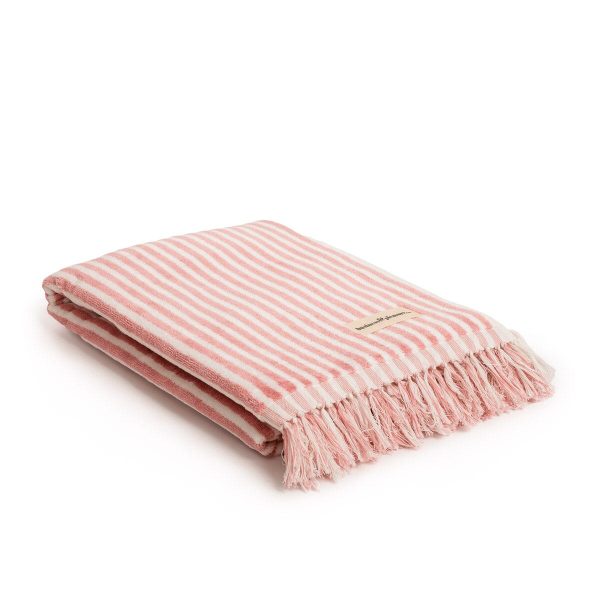 The Beach Towel - Lauren's Pink Stripe