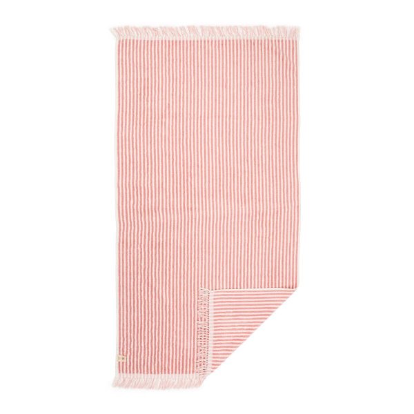 The Beach Towel - Lauren's Pink Stripe - Image 6