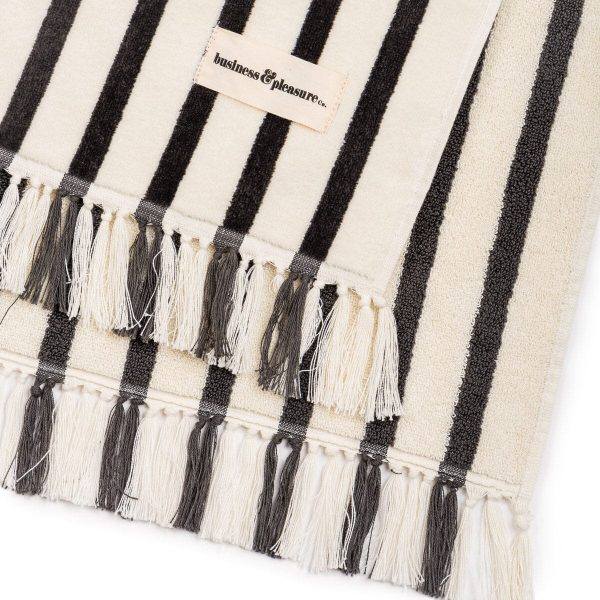 The Beach Towel - Monaco Black Stripe - Image 7