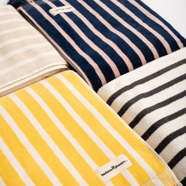 The Beach Towel - Monaco Black Stripe - Image 9