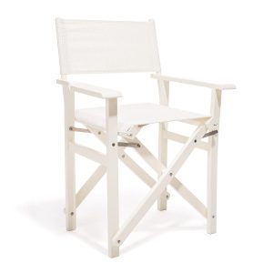 The Directors Chair - Table Height - Corduroy Antique White