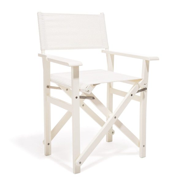 The Directors Chair - Table Height - Corduroy Antique White