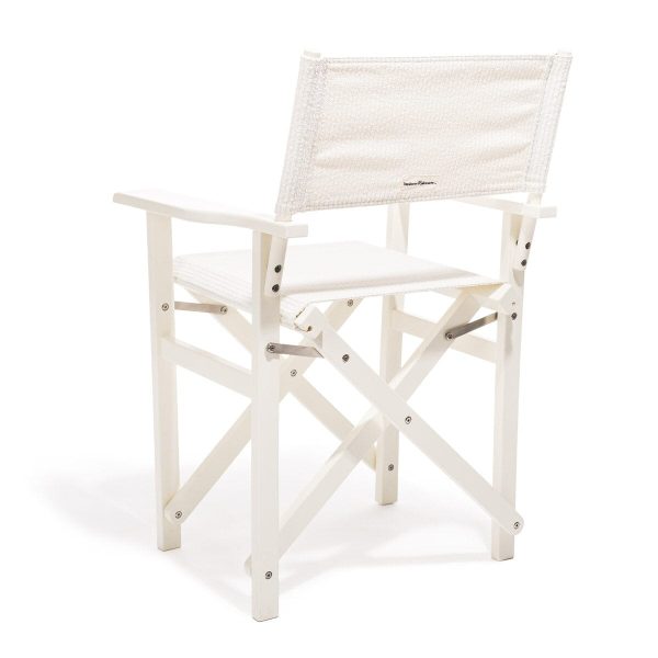 The Directors Chair - Table Height - Corduroy Antique White - Image 2