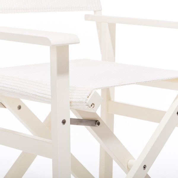 The Directors Chair - Table Height - Corduroy Antique White - Image 4