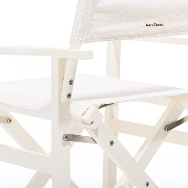 The Directors Chair - Table Height - Corduroy Antique White - Image 5