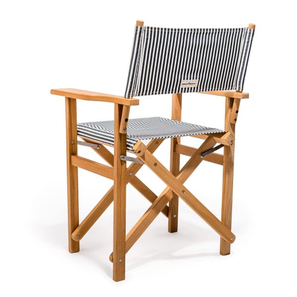 The Directors Chair - Table Height - Lauren's Navy Stripe - Image 3