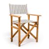 The Directors Chair - Table Height - Monaco Black Stripe