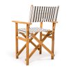 The Directors Chair - Table Height - Monaco Black Stripe - Image 3
