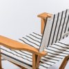 The Directors Chair - Table Height - Monaco Black Stripe - Image 4