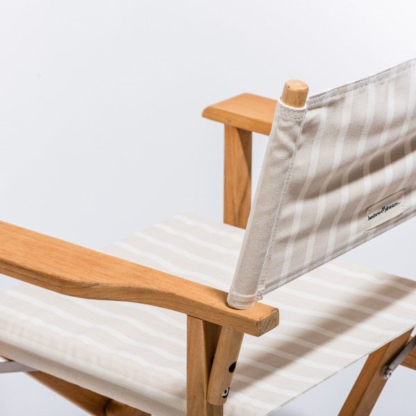 The Directors Chair - Table Height - Monaco Natural Stripe - Image 3