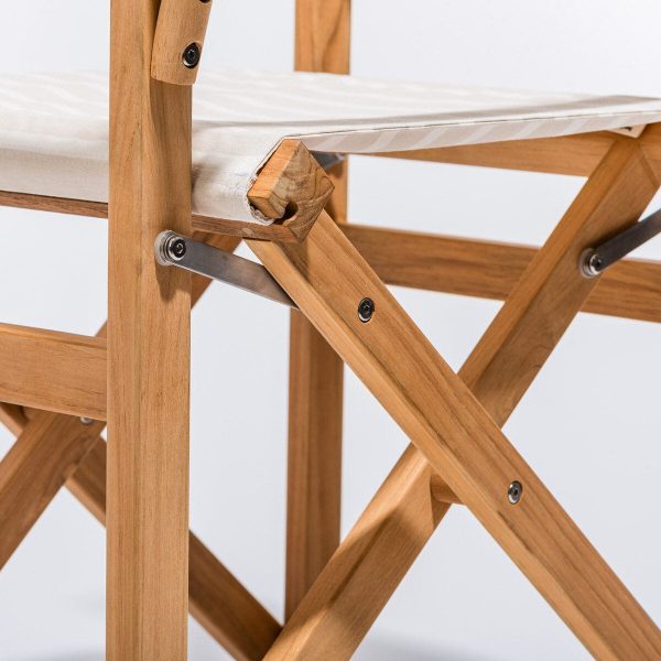 The Directors Chair - Table Height - Monaco Natural Stripe - Image 5