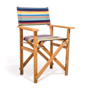 The Directors Chair - Table Height - Market Stripe