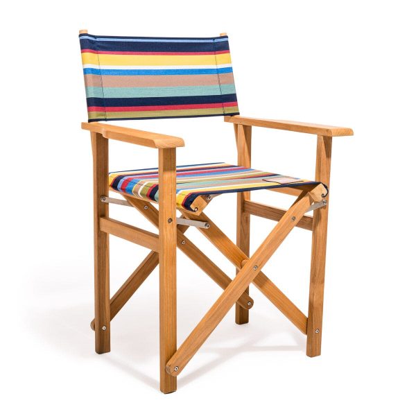 The Directors Chair - Table Height - Market Stripe