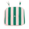 The Al Fresco Dining Chair Cushion - Bistro Green Stripe - Image 2