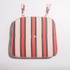 The Al Fresco Dining Chair Cushion - Bistro Dusty Pink Stripe - Image 2