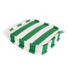 The Al Fresco Dining Chair Cushion - Crew Canyon Green Stripe