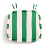 The Al Fresco Dining Chair Cushion - Crew Canyon Green Stripe - Image 3