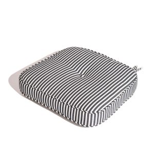The Al Fresco Dining Chair Cushion - Lauren's Navy Stripe